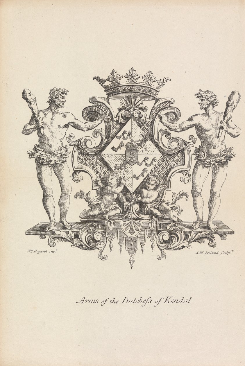 Arms of the Cutchess of Kendal af Samuel Ireland