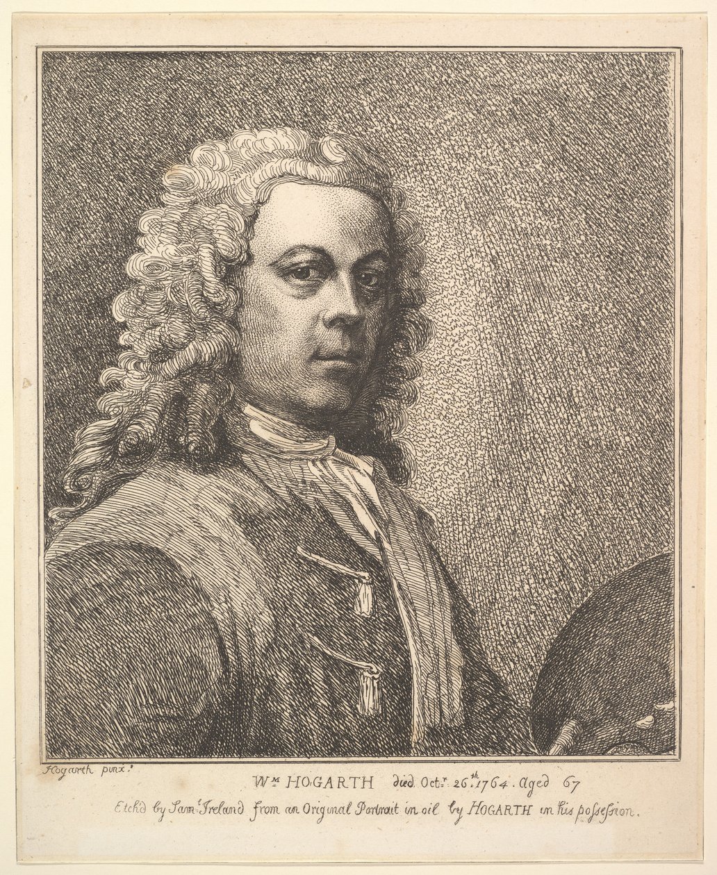 William Hogarth, Selvportræt, 1785. af Samuel Ireland