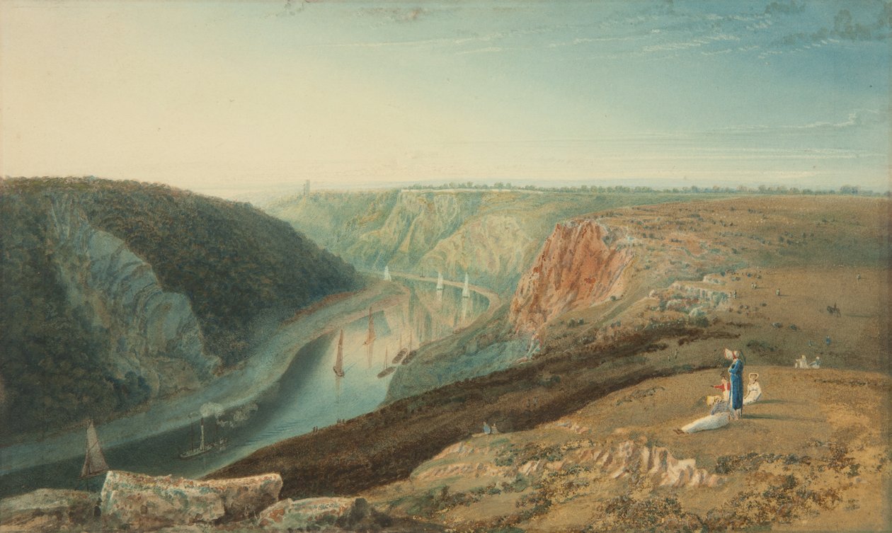 The Avon fra Observatory Hill, ca. 1825 af Samuel Jackson