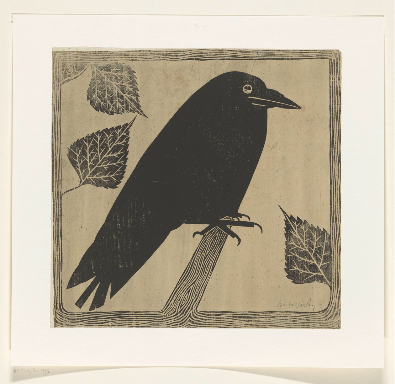 Krage af Samuel Jessurun de Mesquita (signed by artist)