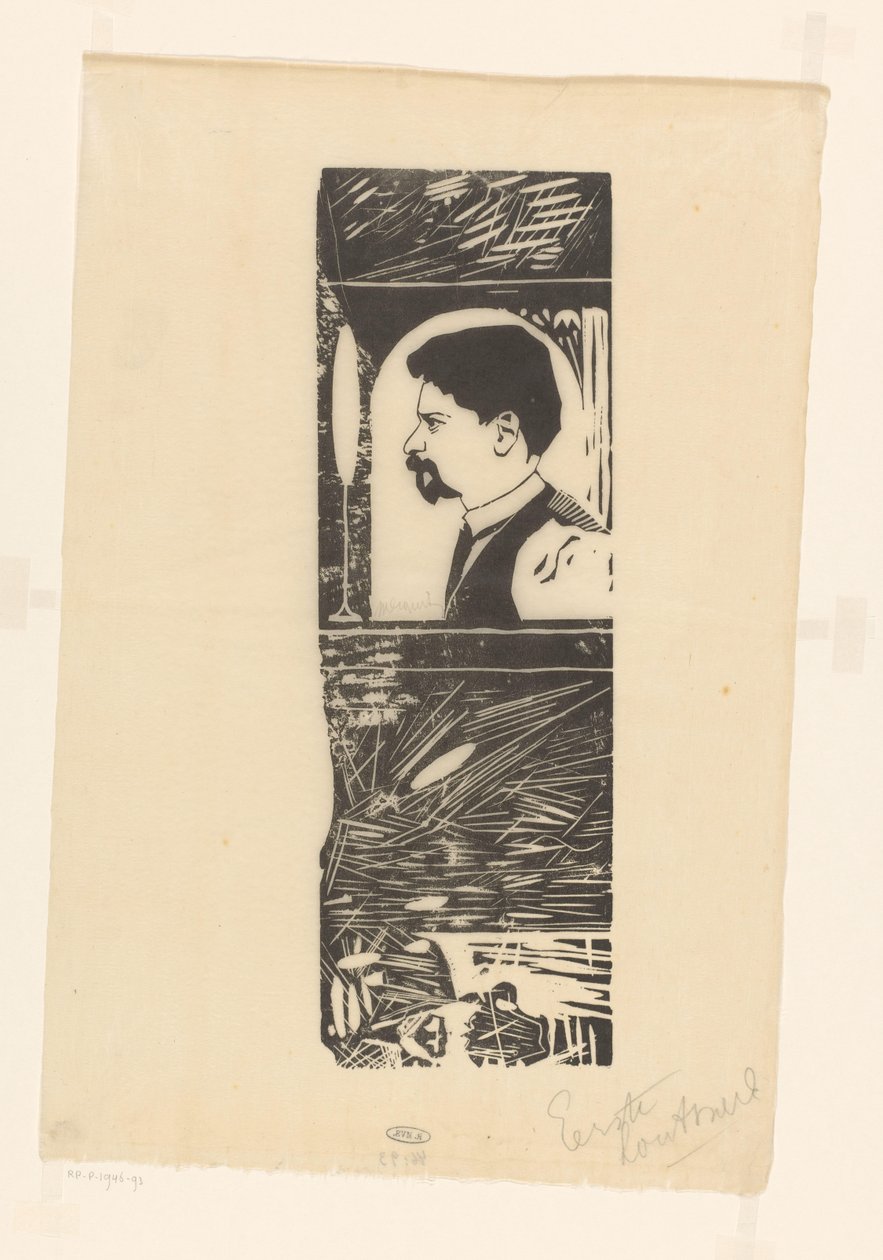 Selvportræt af Samuel Jessurun de Mesquita (signed by artist)