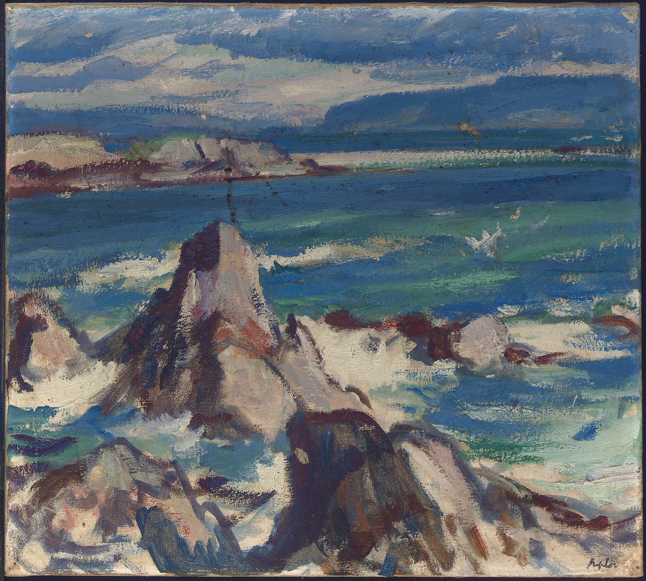 Klipper og hav, Iona af Samuel John Peploe