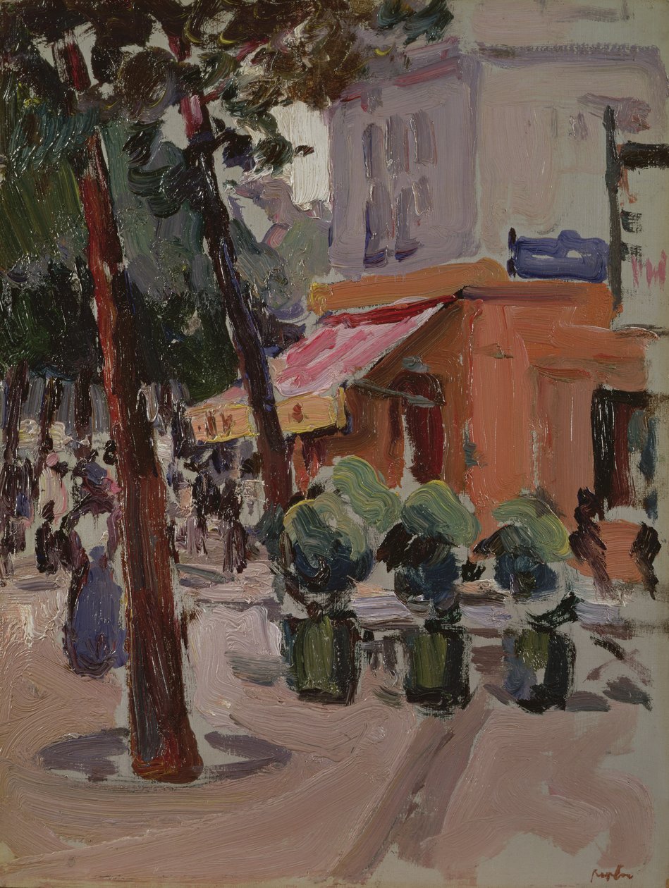 Luxembourg-haven (olie på lærred) af Samuel John Peploe