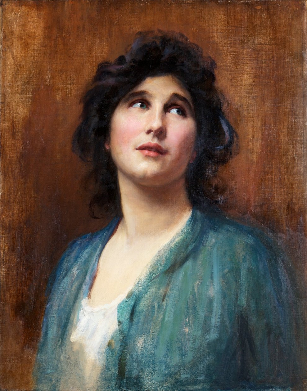 Tilbedelse (olie på lærred) af Samuel Luke Fildes