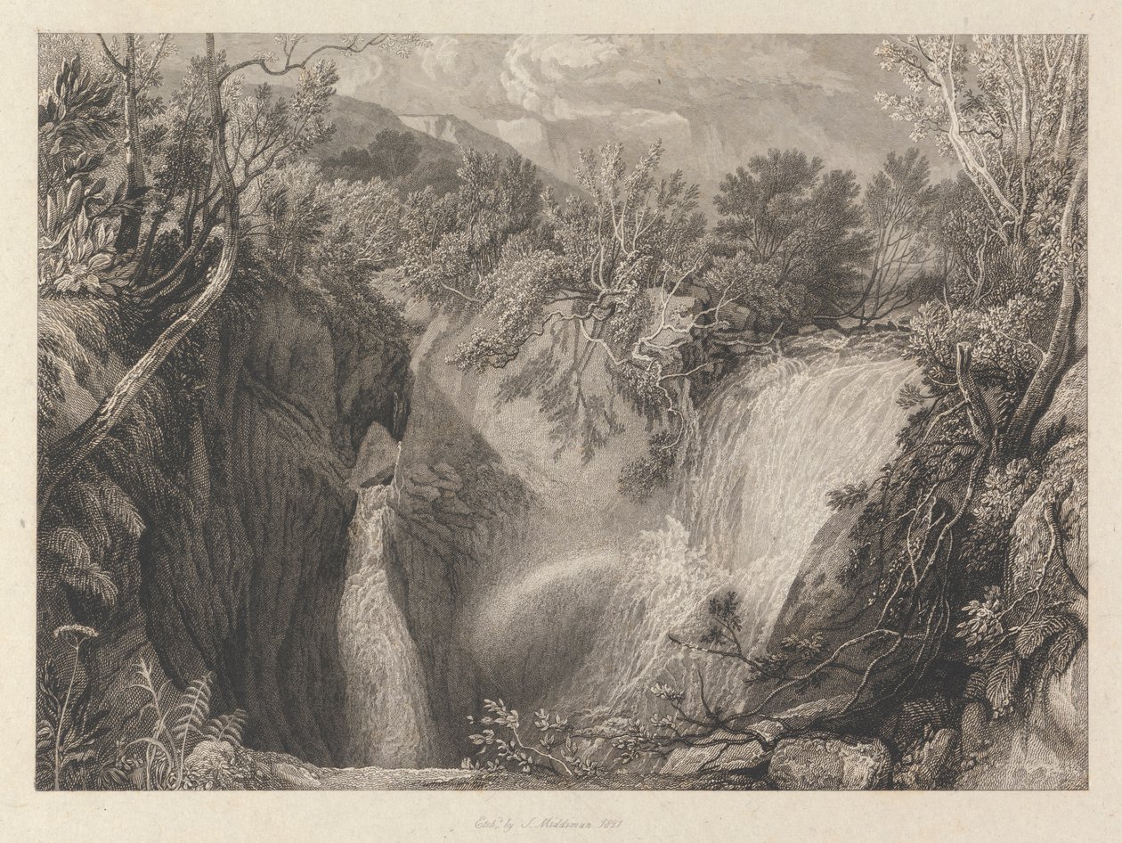 Weathercote Cave, når den er halvt fyldt med vand af Samuel Middiman