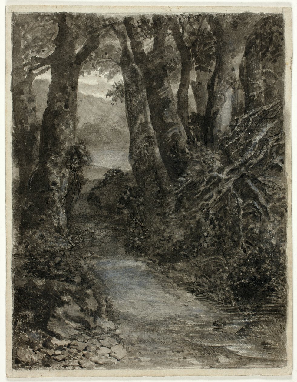 Et skovstudie af Samuel Palmer