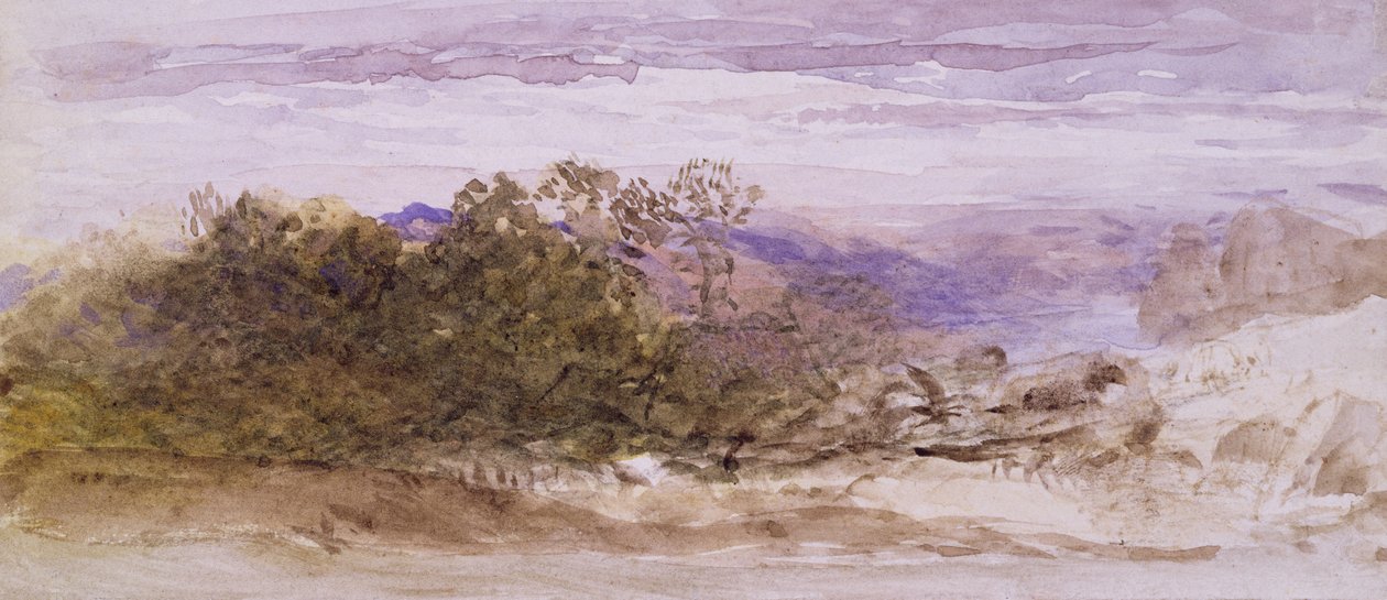 Abinger, Surrey (akvarel) af Samuel Palmer