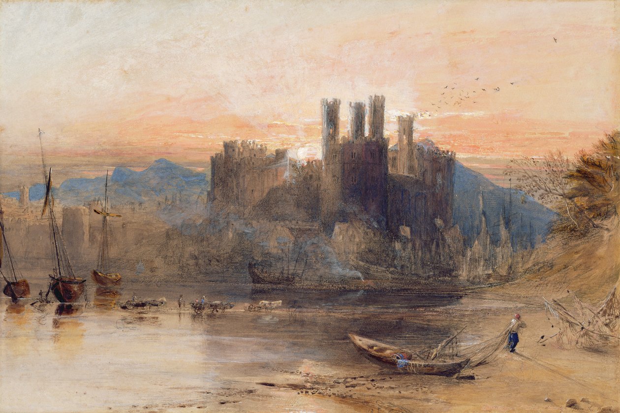 Caernarvon Castle, North Wales af Samuel Palmer