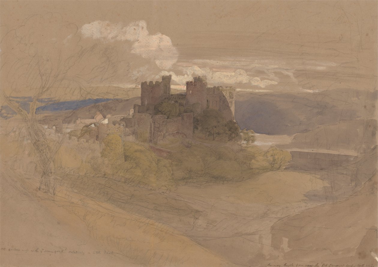 Conway Castle af Samuel Palmer