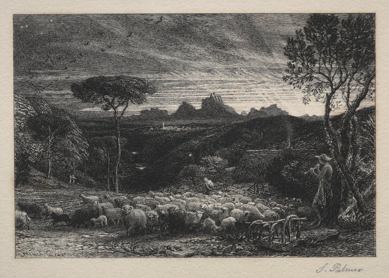 Åbning af folden af Samuel Palmer