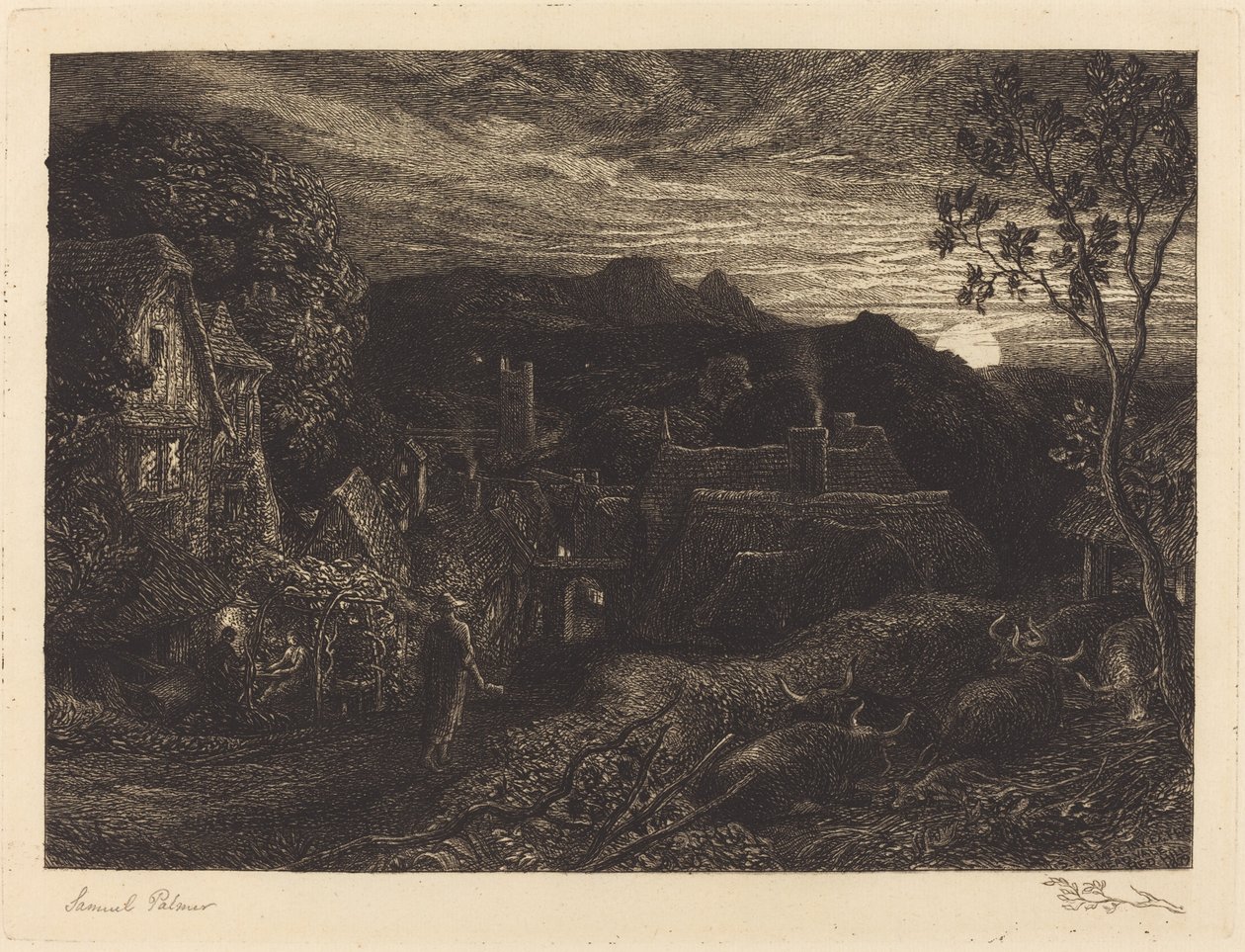 Klokkemanden af Samuel Palmer