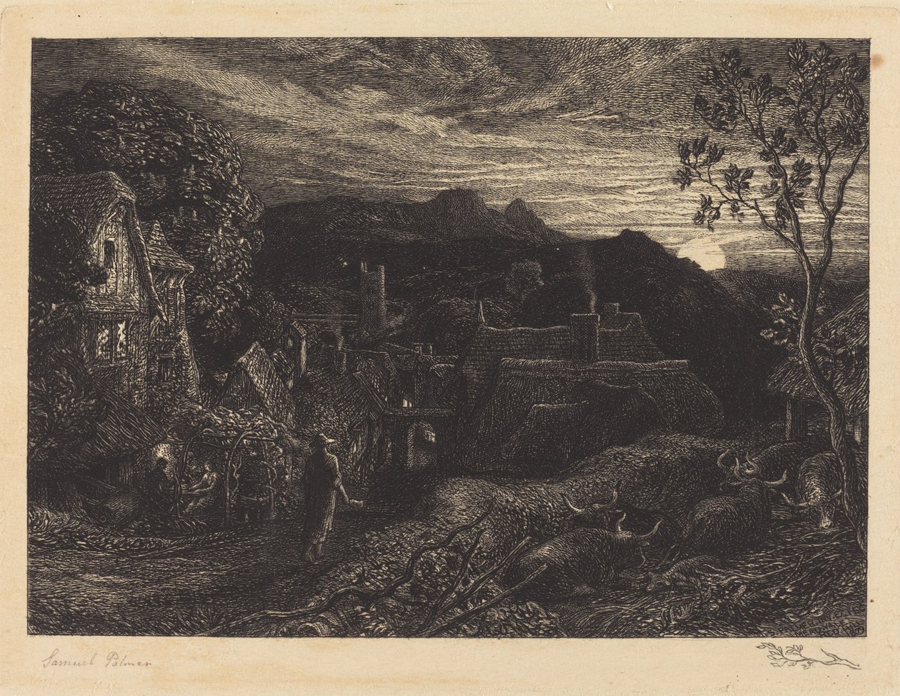Klokkemanden af Samuel Palmer