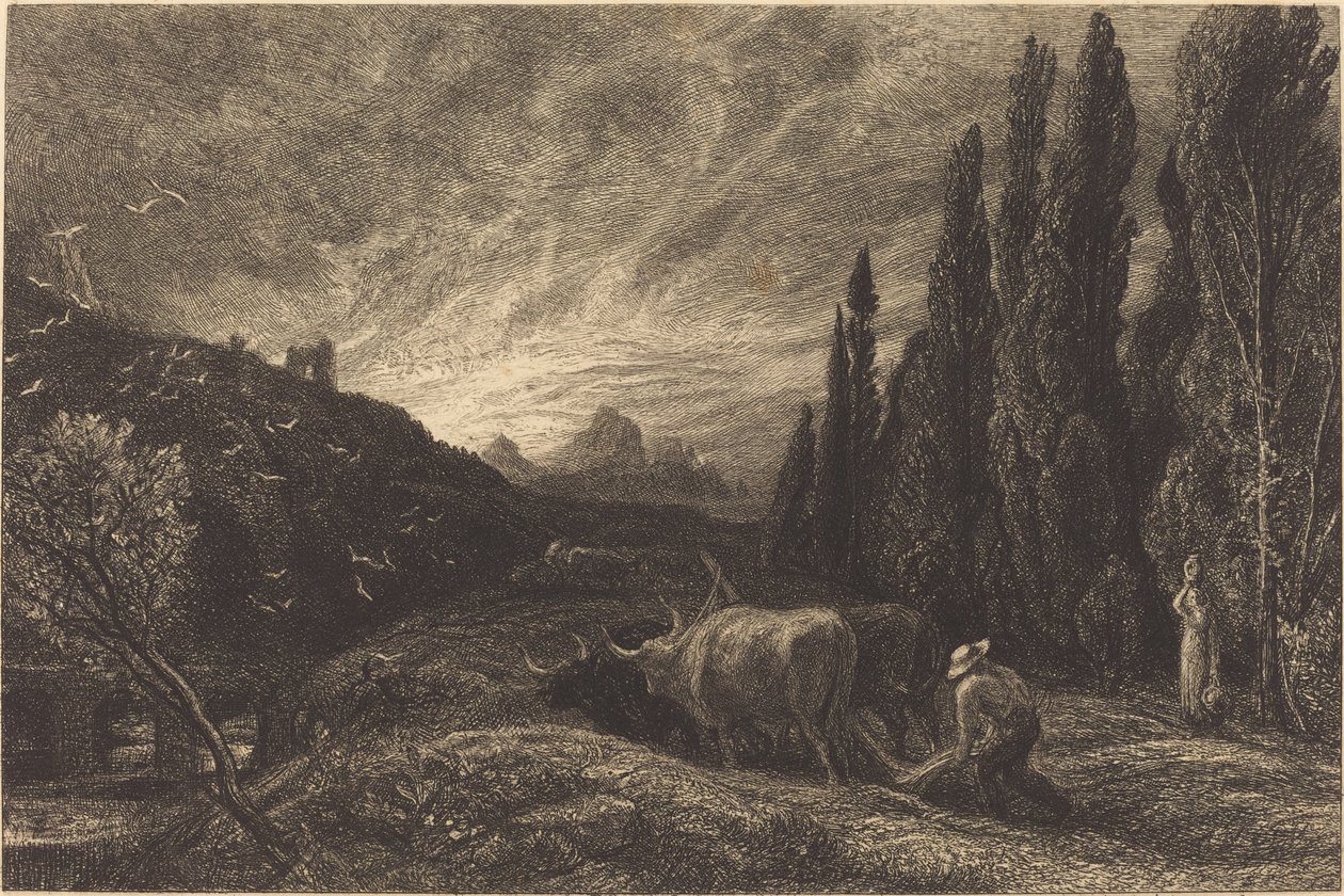 Den tidlige plovmand af Samuel Palmer