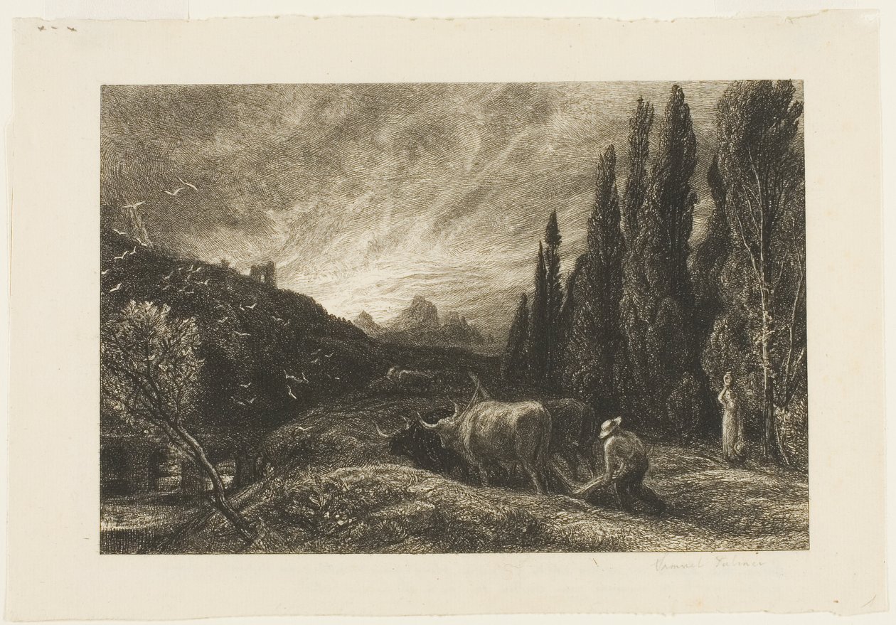 Den tidlige plovmand af Samuel Palmer