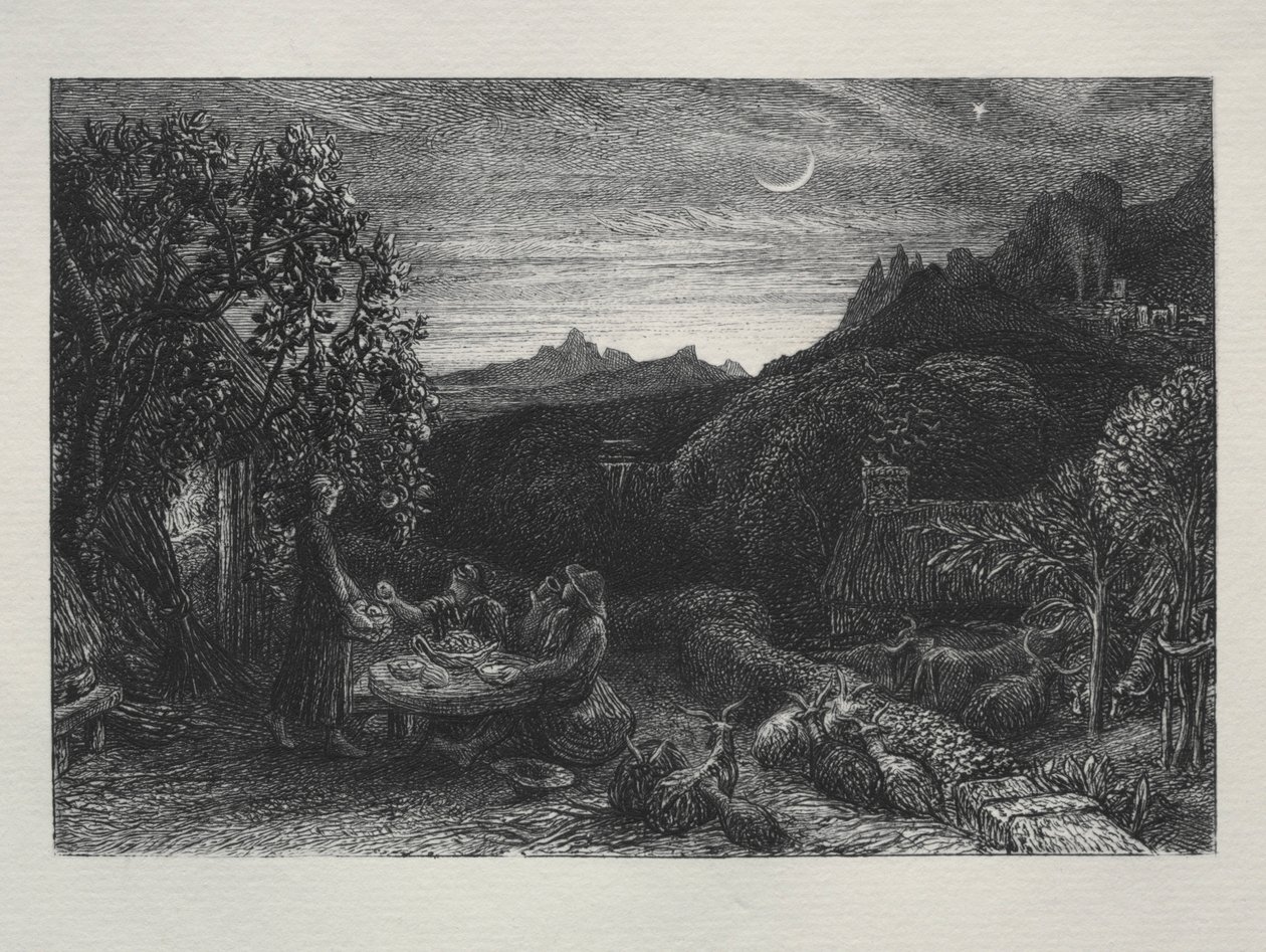 The Homeward Star, 1883. af Samuel Palmer