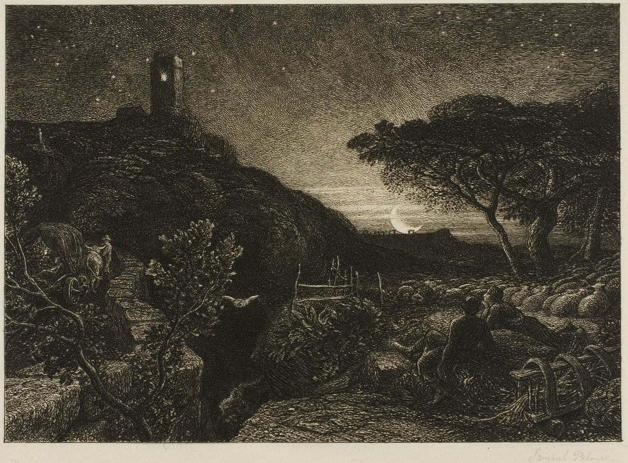 Det Ensomme Tårn af Samuel Palmer