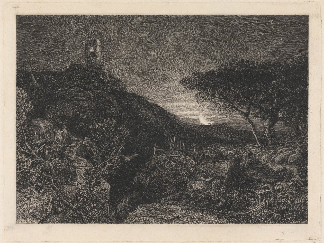 Det Ensomme Tårn af Samuel Palmer