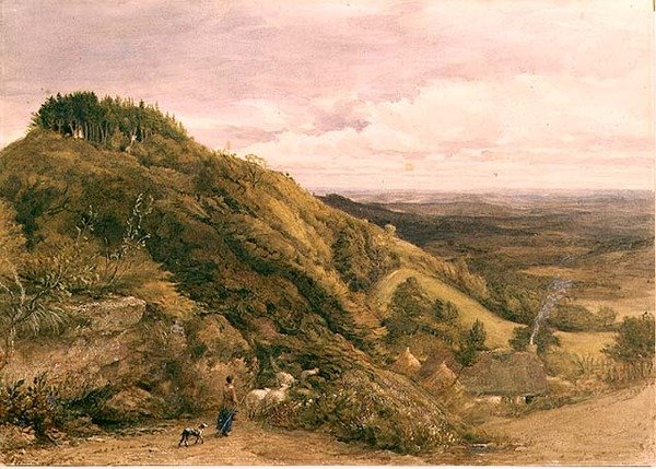 Hyrdinden af Samuel Palmer