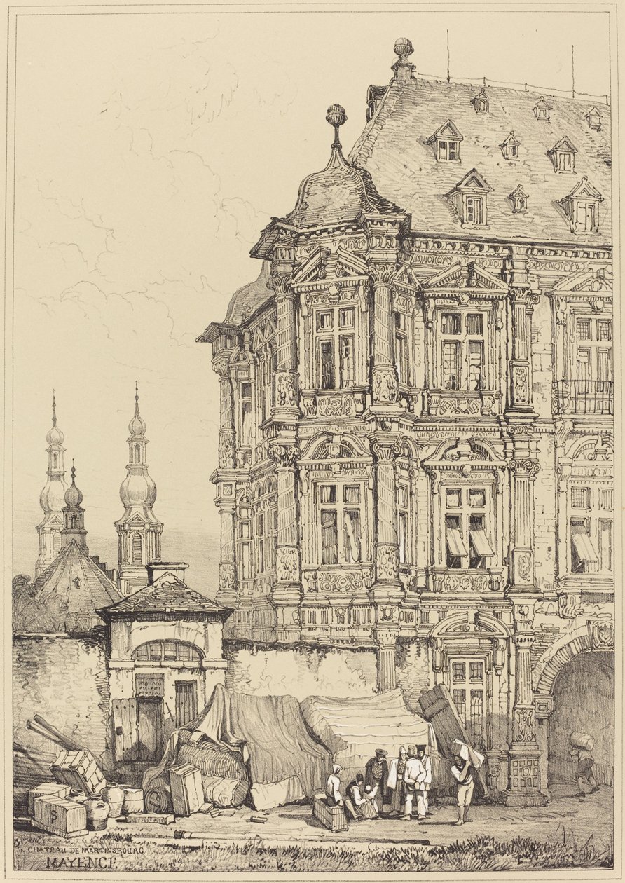 Martinsburg Slot, Mainz af Samuel Prout