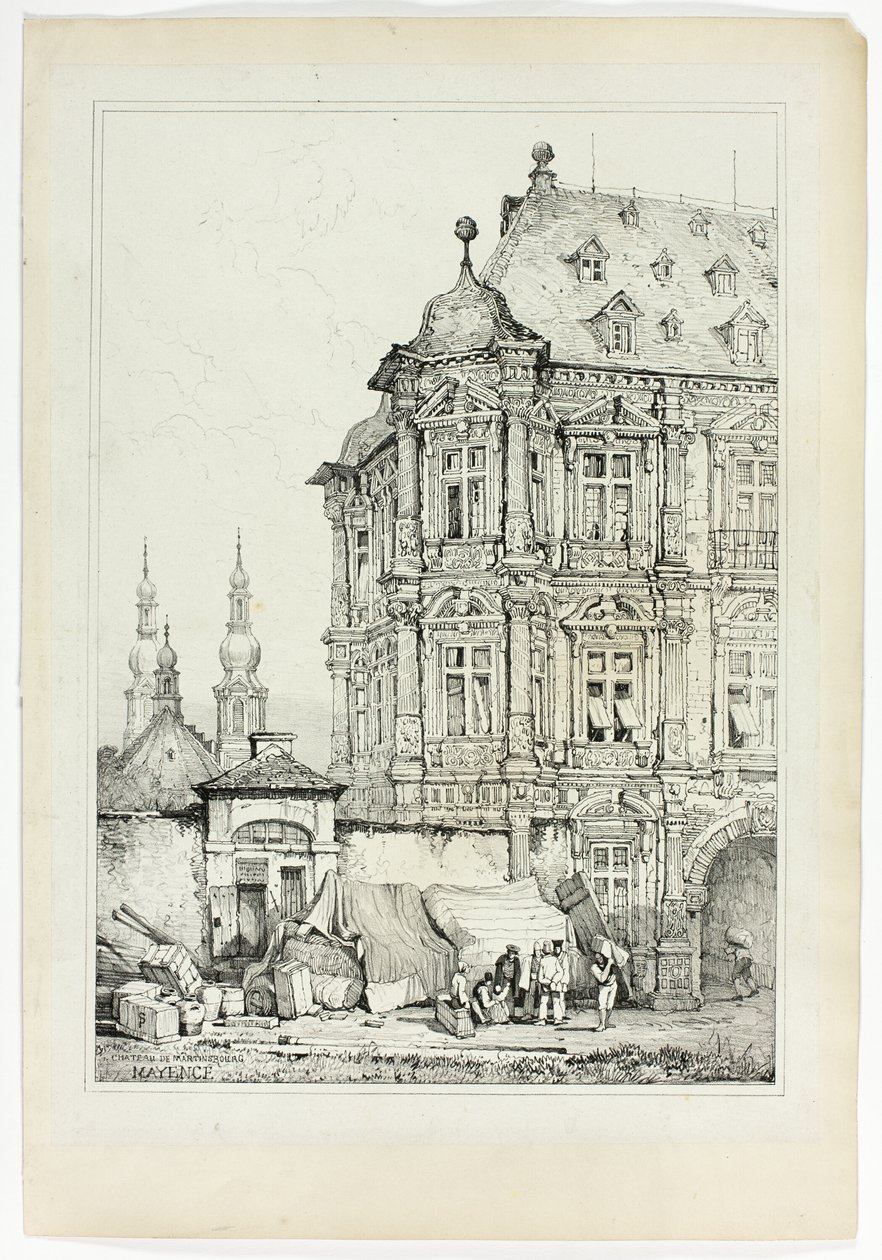Martinsburg Slot, Mainz af Samuel Prout