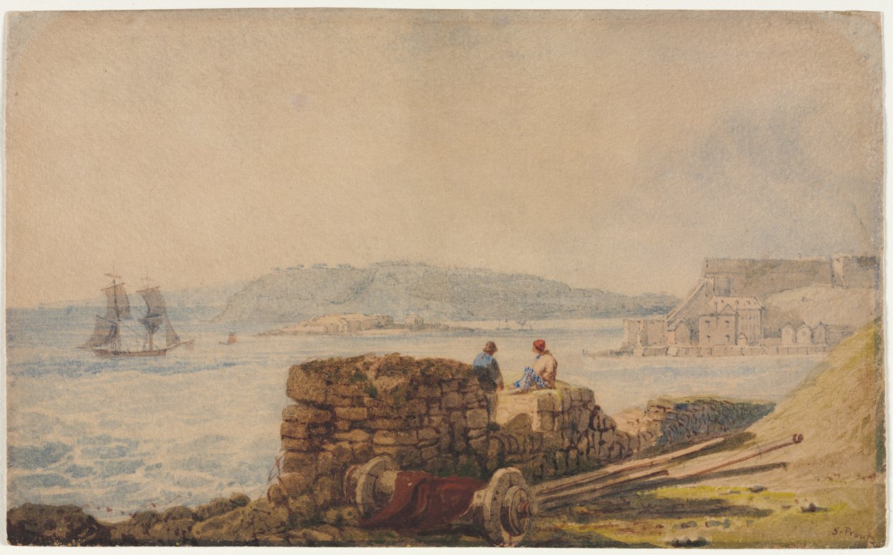Drakes Island, Plymouth. af Samuel Prout