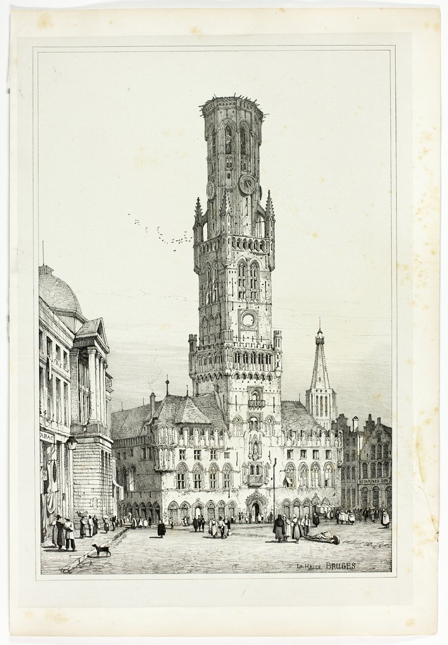 La Halle, Bruges af Samuel Prout