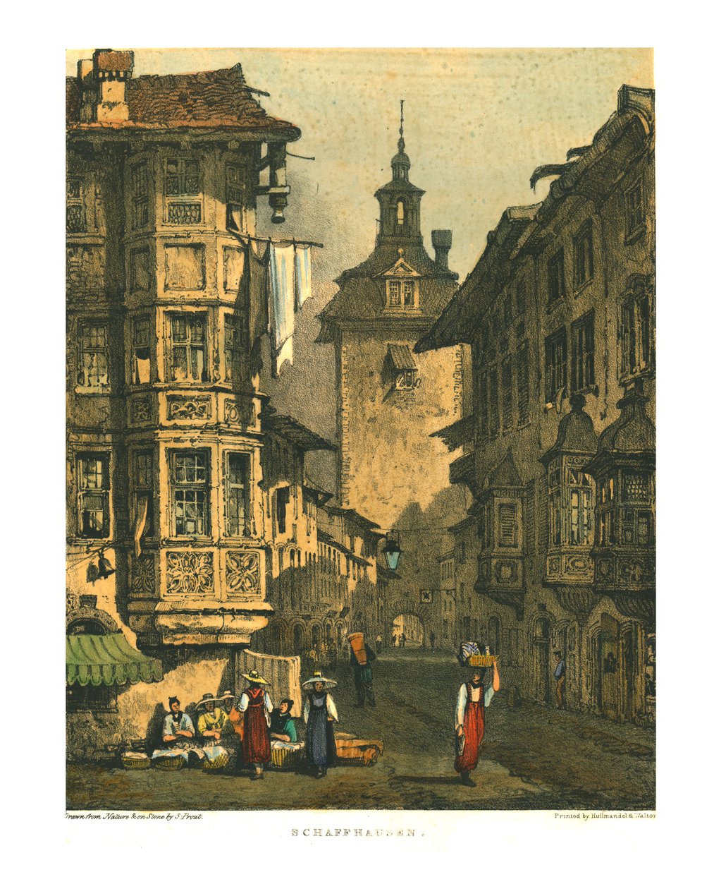 Schaffhausen, begyndelsen af det 19. århundrede. af Samuel Prout