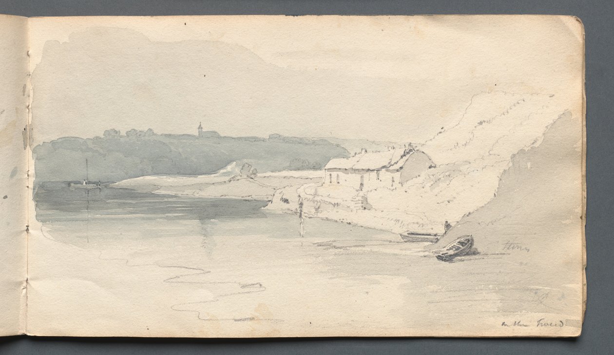 Skitsebog: On the, 1814. af Samuel Prout