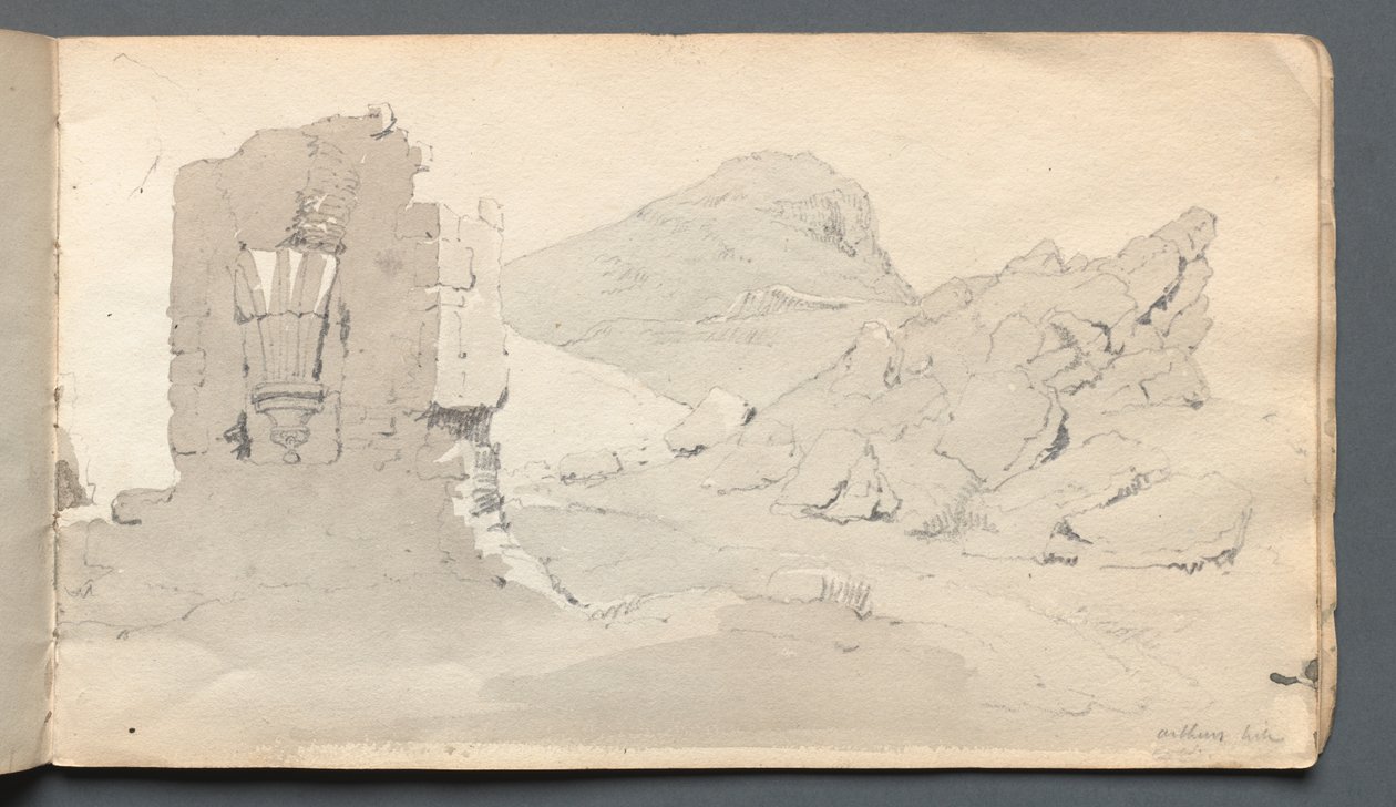 Skitsebog: "Ruin" af Samuel Prout
