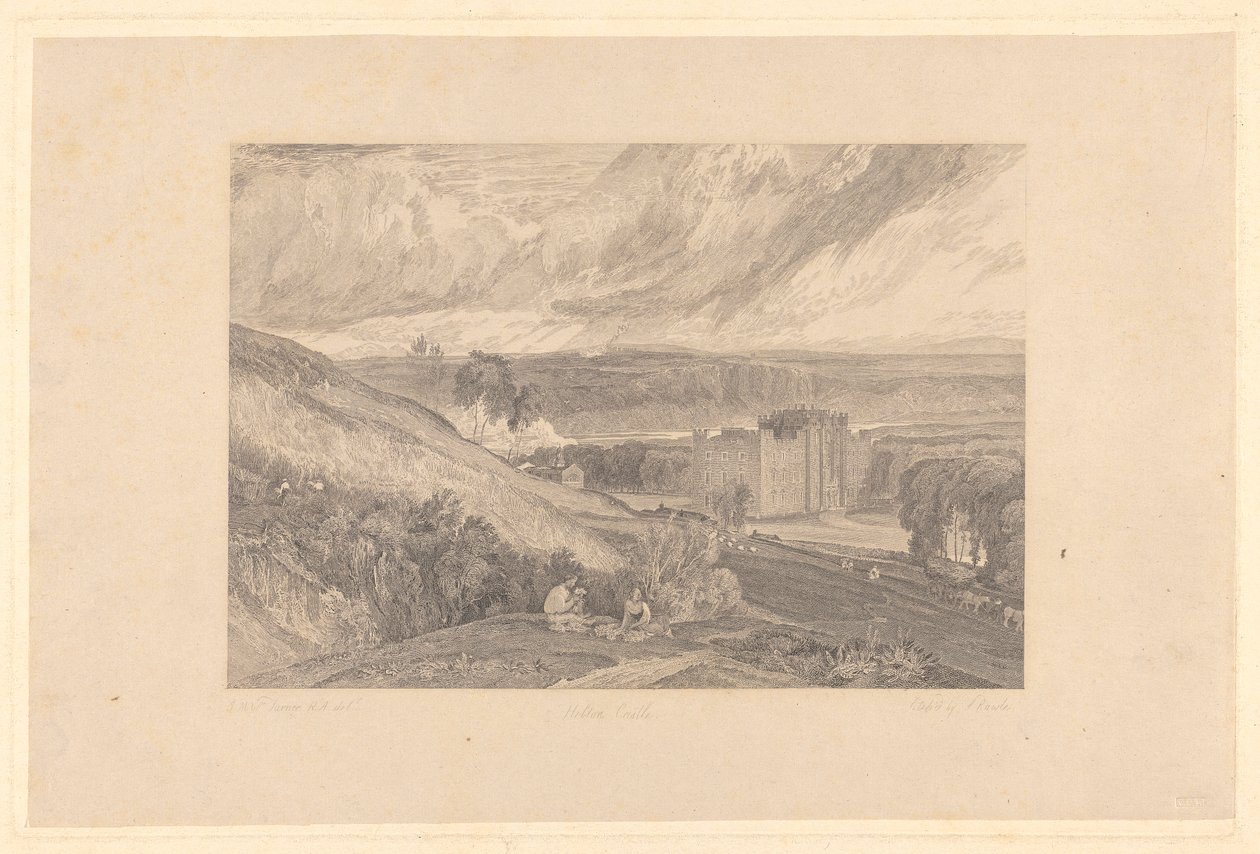 Hylton Castle, County of Durham af Samuel Rawle
