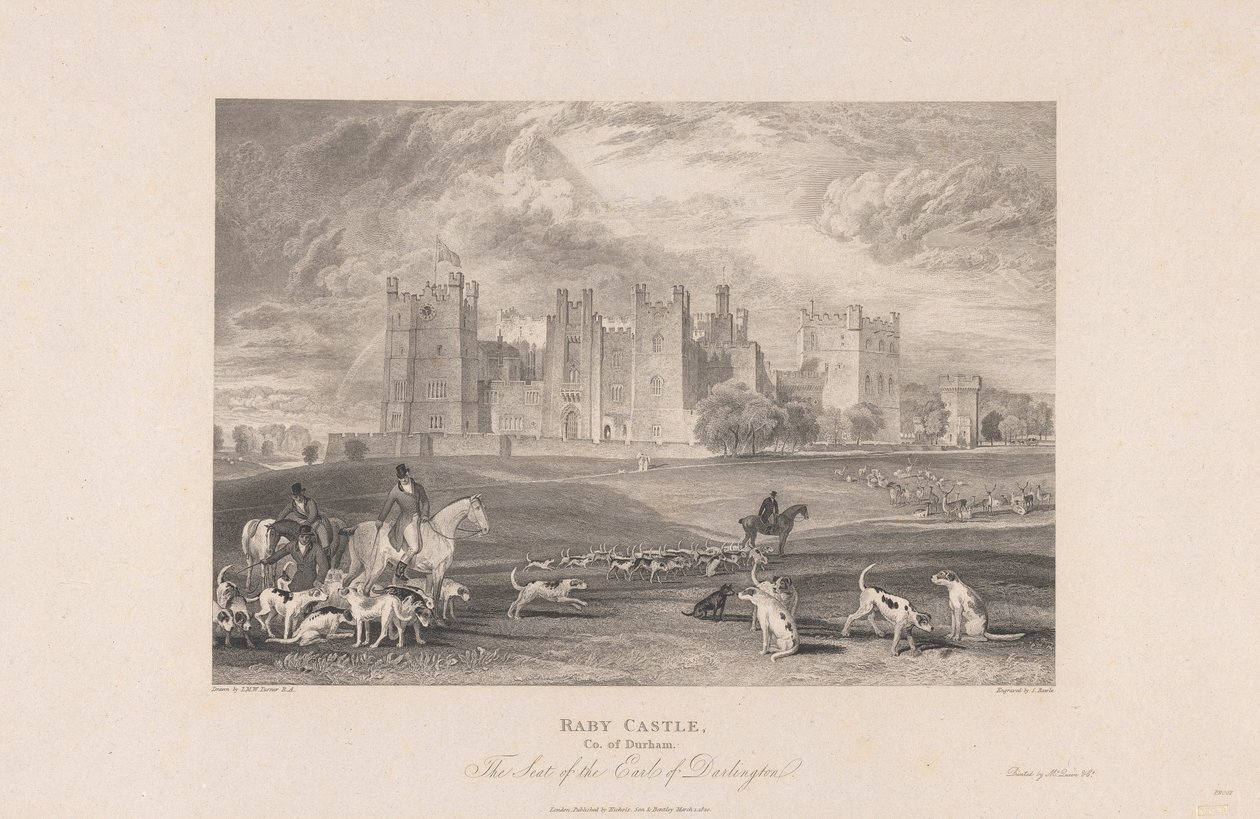 Raby Castle, County of Durham af Samuel Rawle