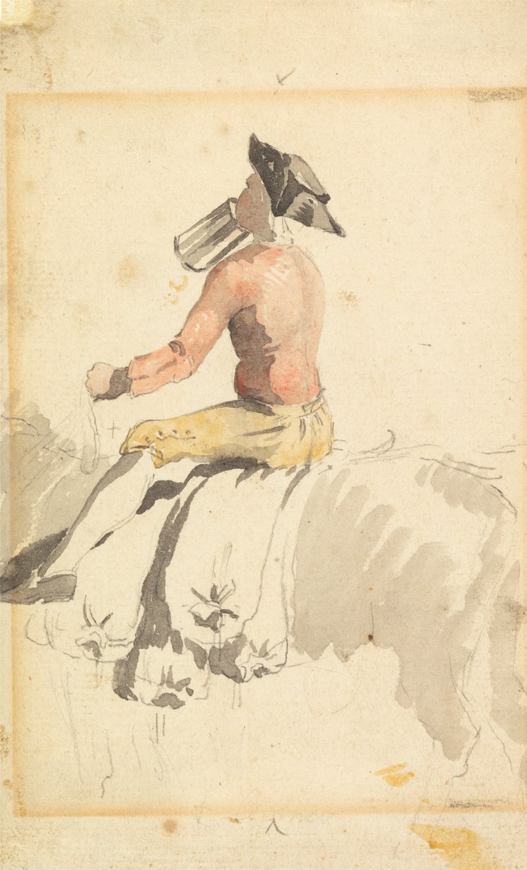 En brudgom til hest, drikkende af Samuel Scott