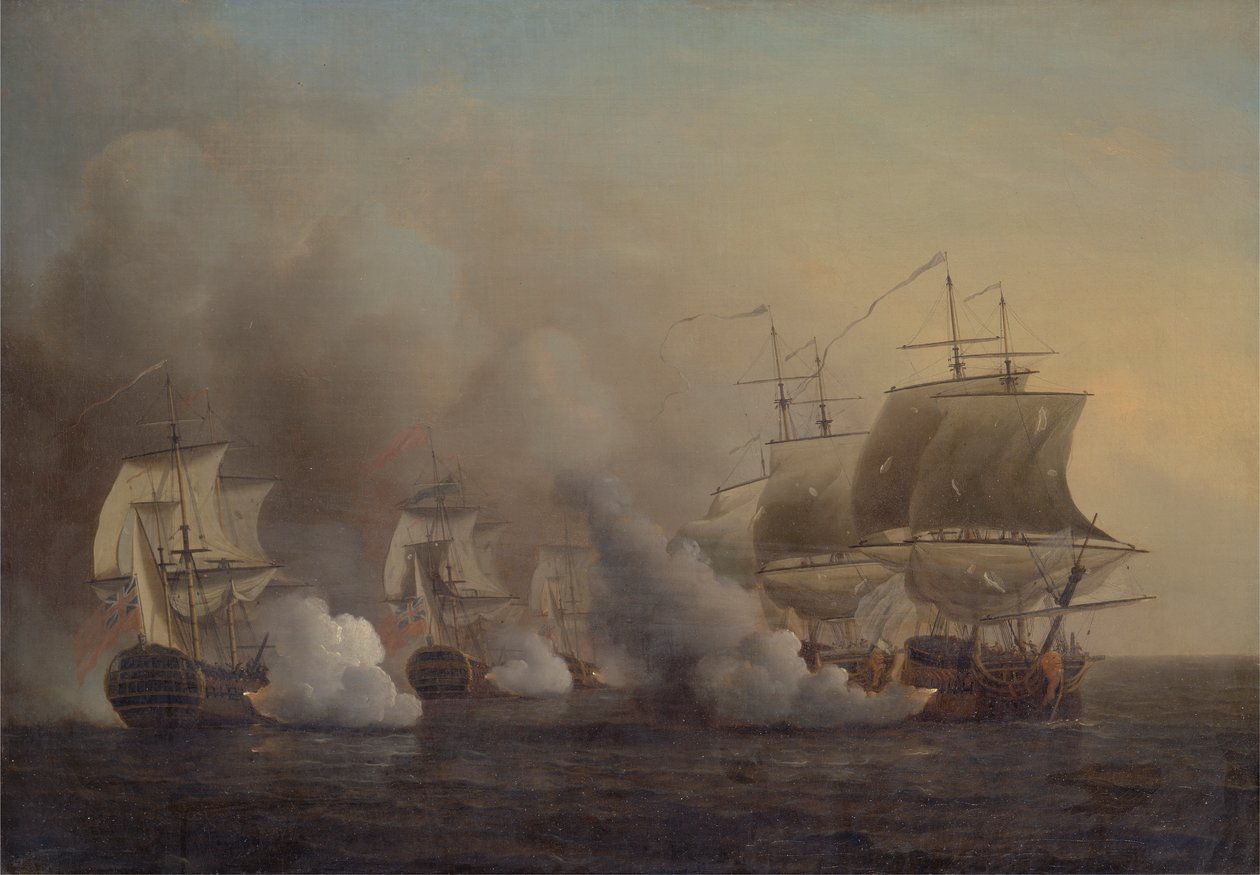 Action ud for Kap det Gode Håb af Samuel Scott