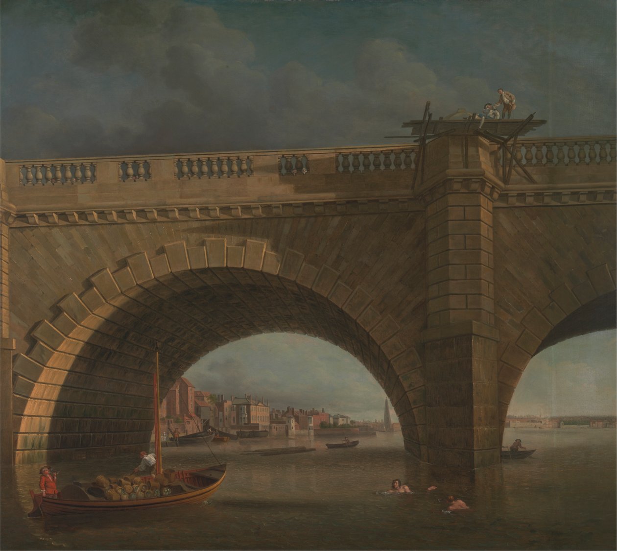 Arches of Westminster Bridge af Samuel Scott