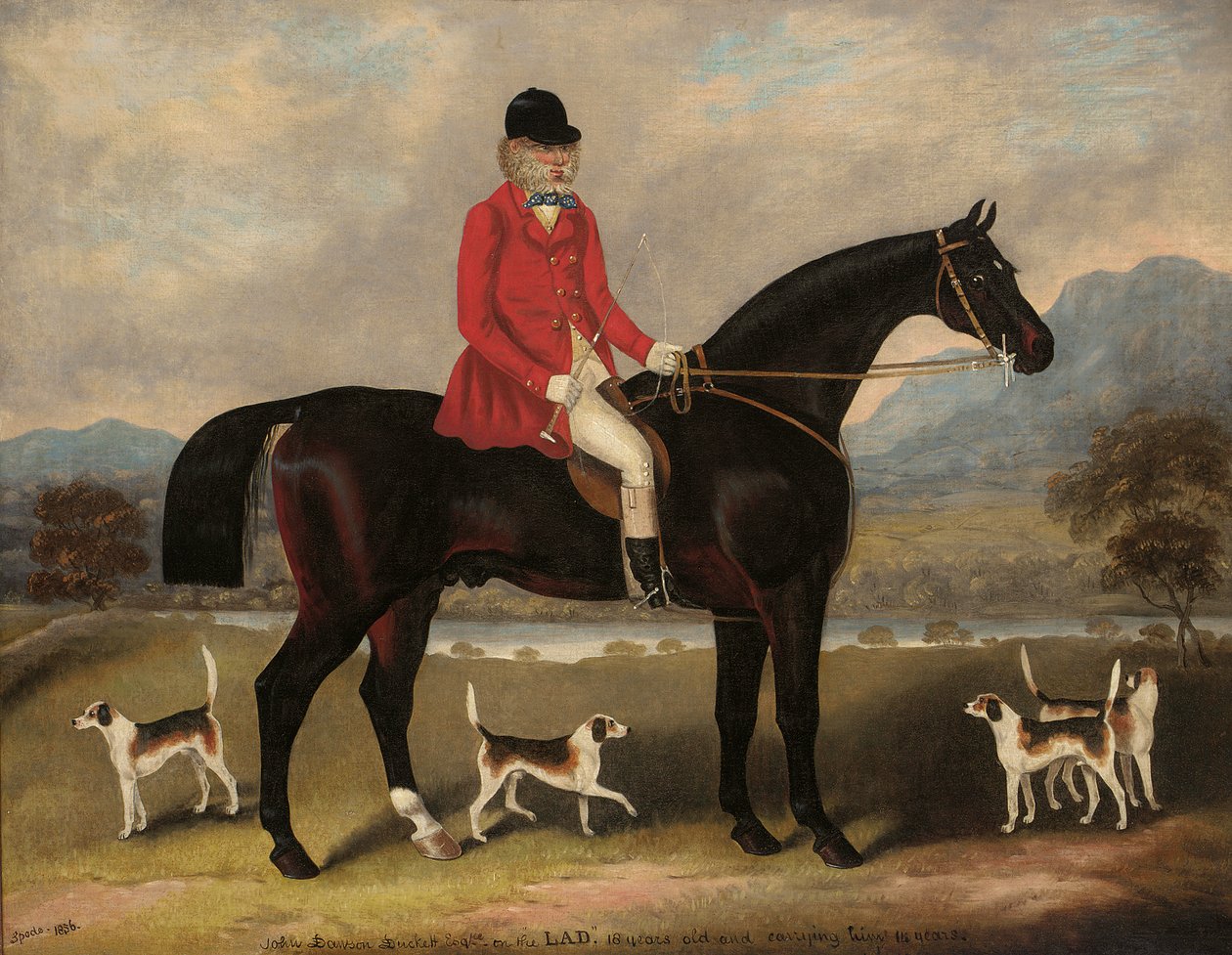 John Dawson Duckett on Lad, 1856 af Samuel Spode
