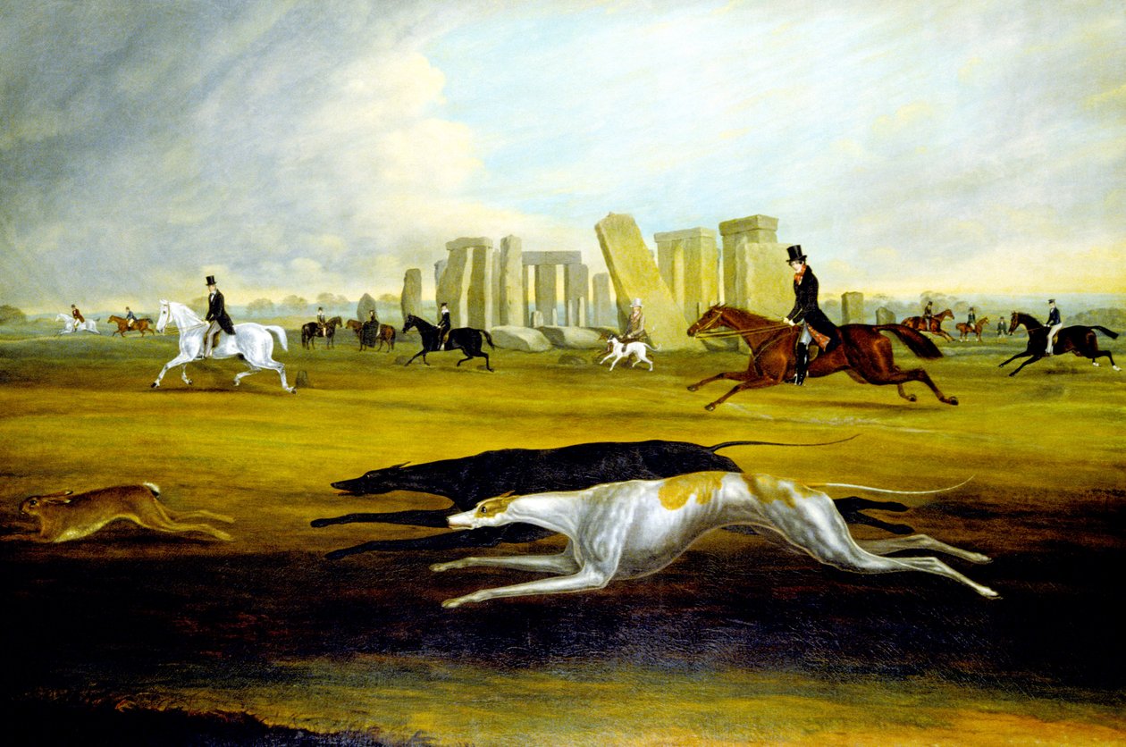 Pinckney Family Coursing ved Stonehenge af Samuel Spode