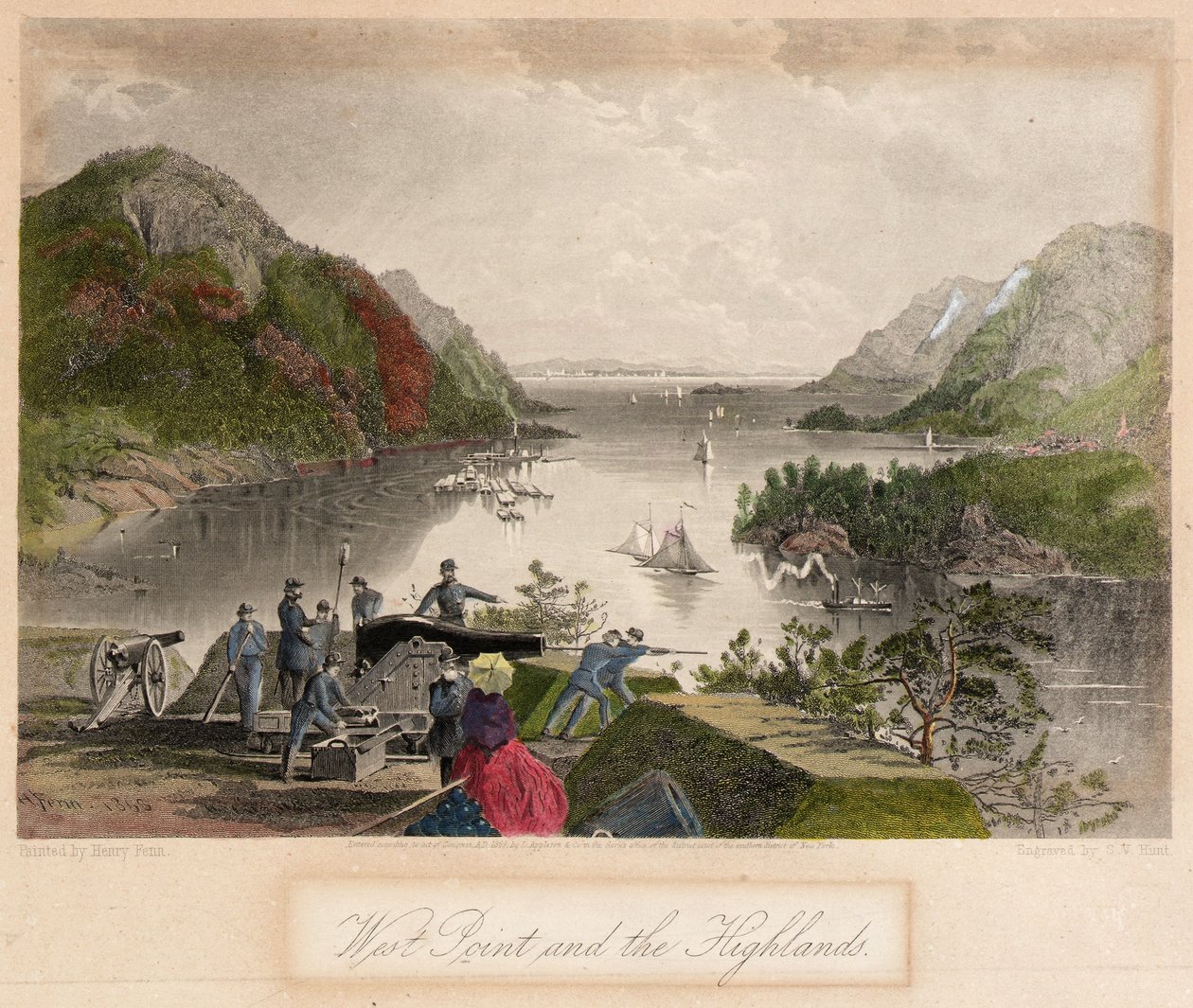 West Point og højlandet af Samuel Valentine Hunt