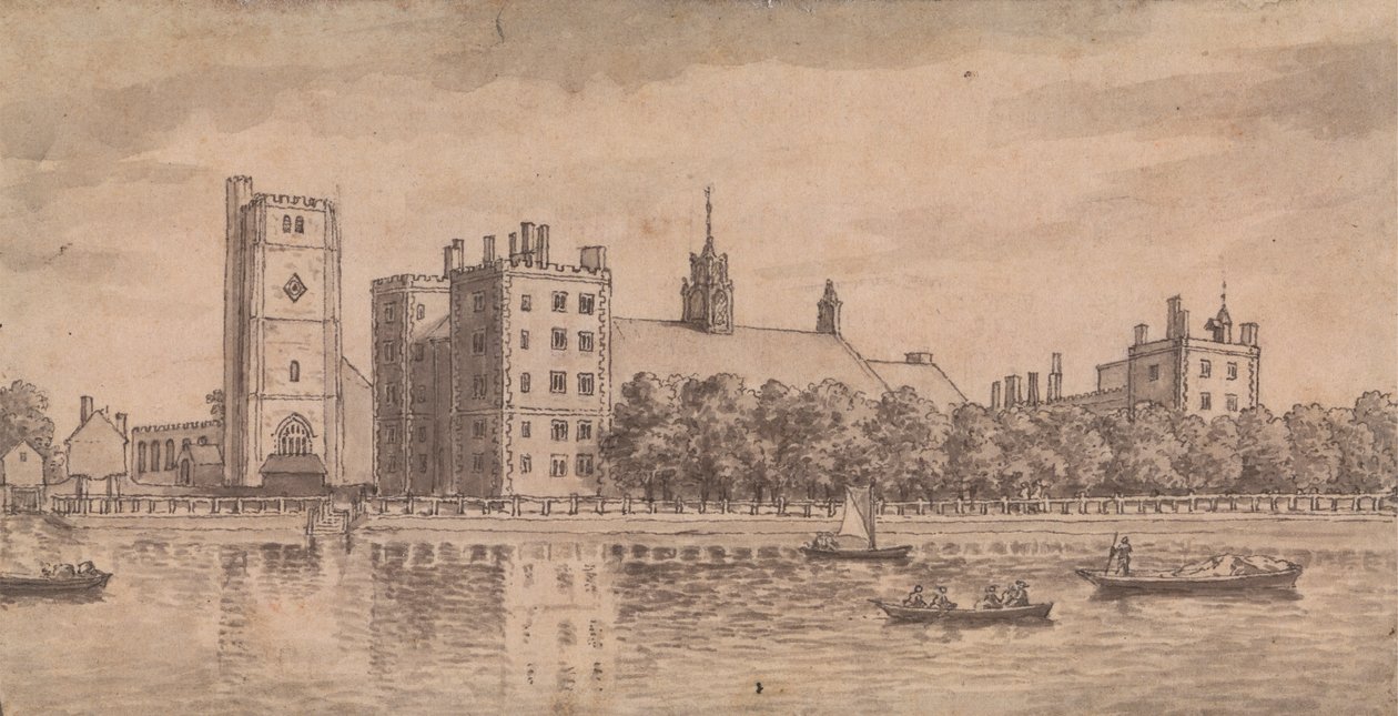 Lambeth Palace af Samuel Wale