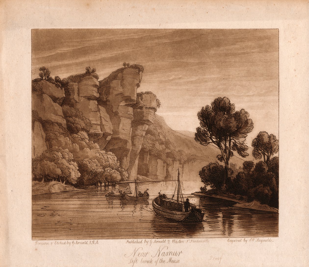 Nær Namur af Samuel William Reynolds