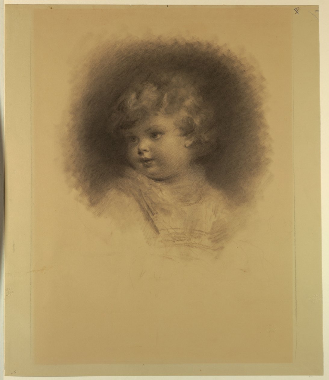 Portræt af et barn af Samuel Worcester Rowse