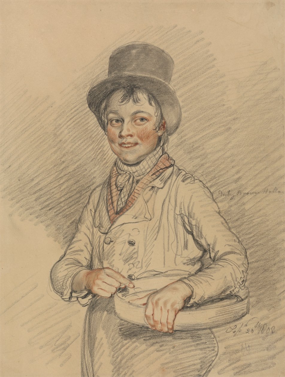 En dreng med en kurv af Samuel de Wilde