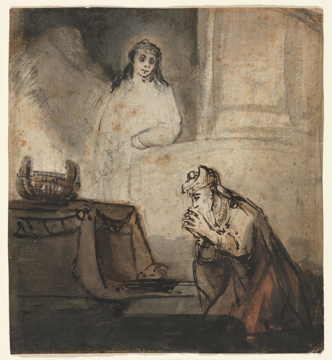Englen viser sig for Zacharias af Samuel van Hoogstraten