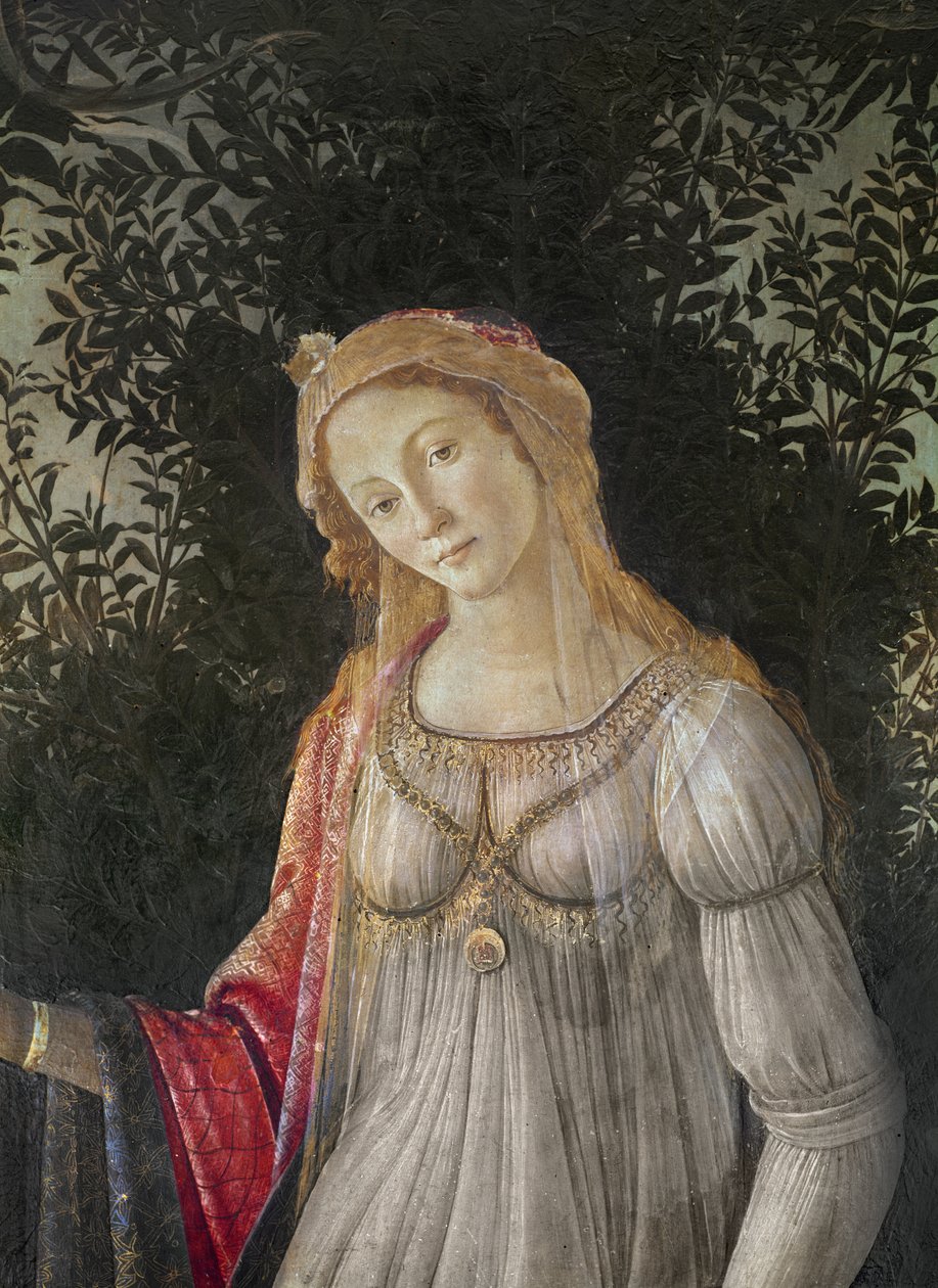 Allegori til foråret, detalje af Venus, ca. 1478 (tempera på træ) af Sandro Botticelli