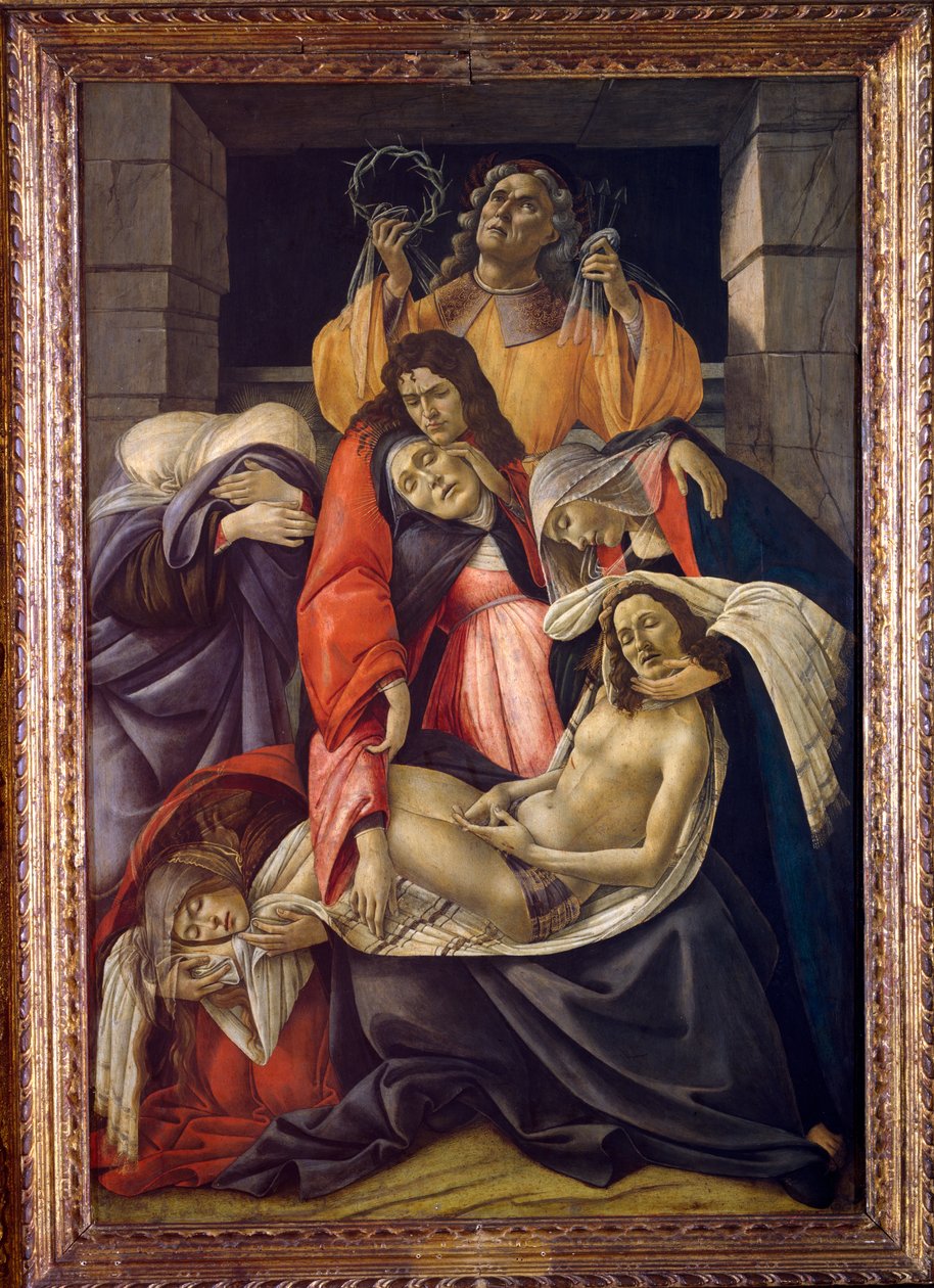Klagesang over den døde Kristus, ca. 1490-1500 (olie på træ) af Sandro Botticelli