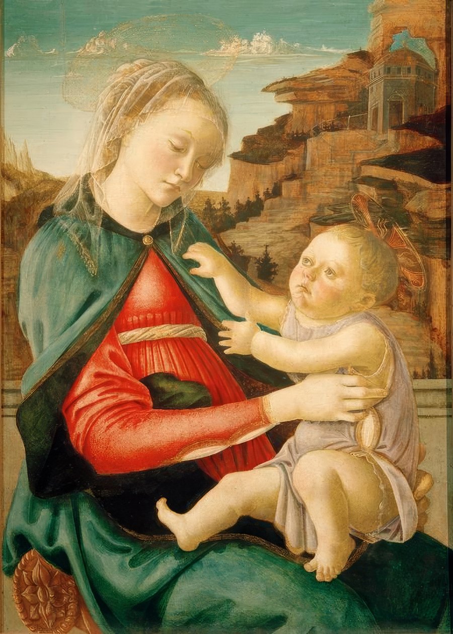 Maria mit Kind (Madonna Guidi) af Sandro Botticelli