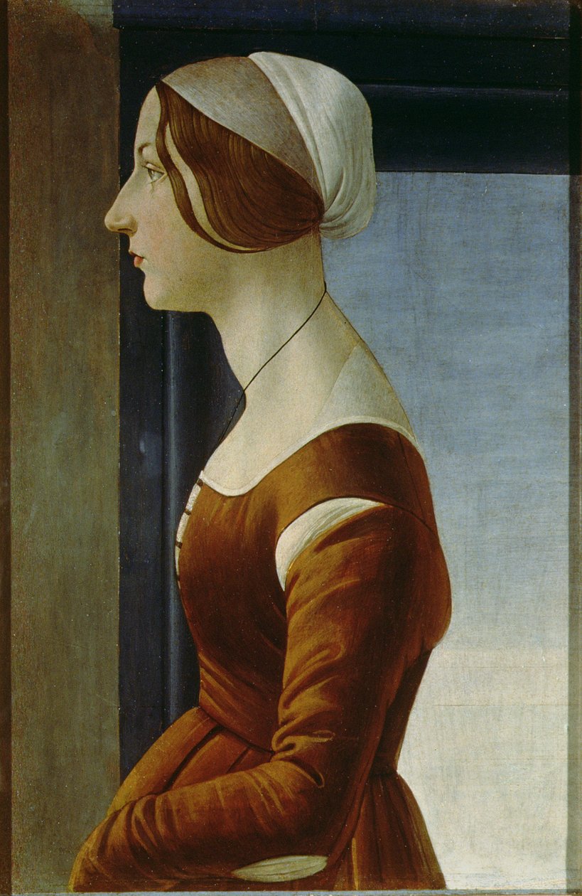 Portræt af en kvinde, der anses for at være Alfonsina Orsini af Sandro Botticelli