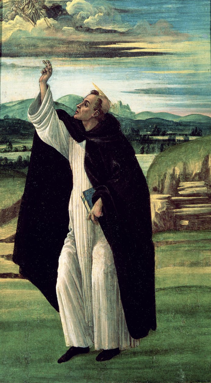 St. Dominic, ca. 1498-1505 (tempera på lærred) af Sandro Botticelli