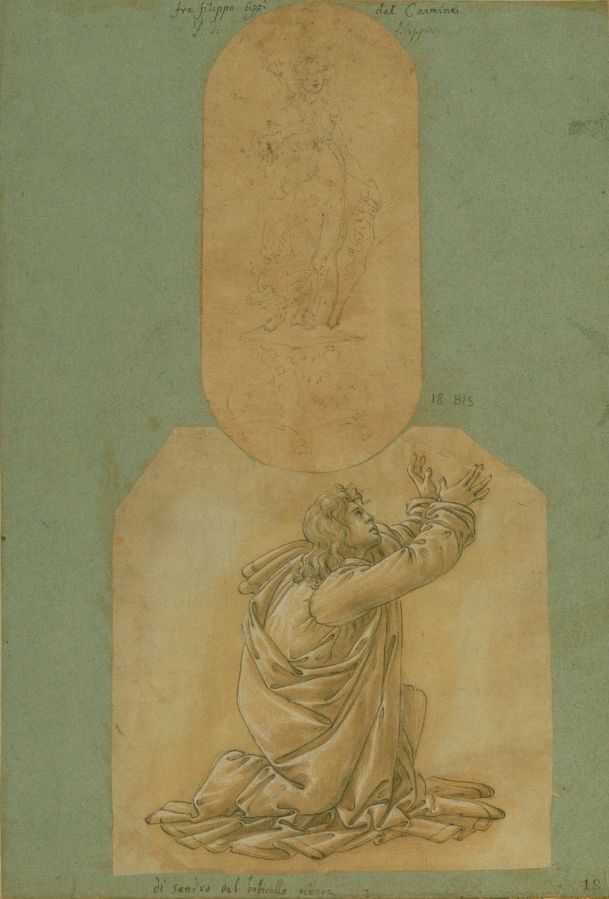 Studie af St. Thomas (tegning) af Sandro Botticelli