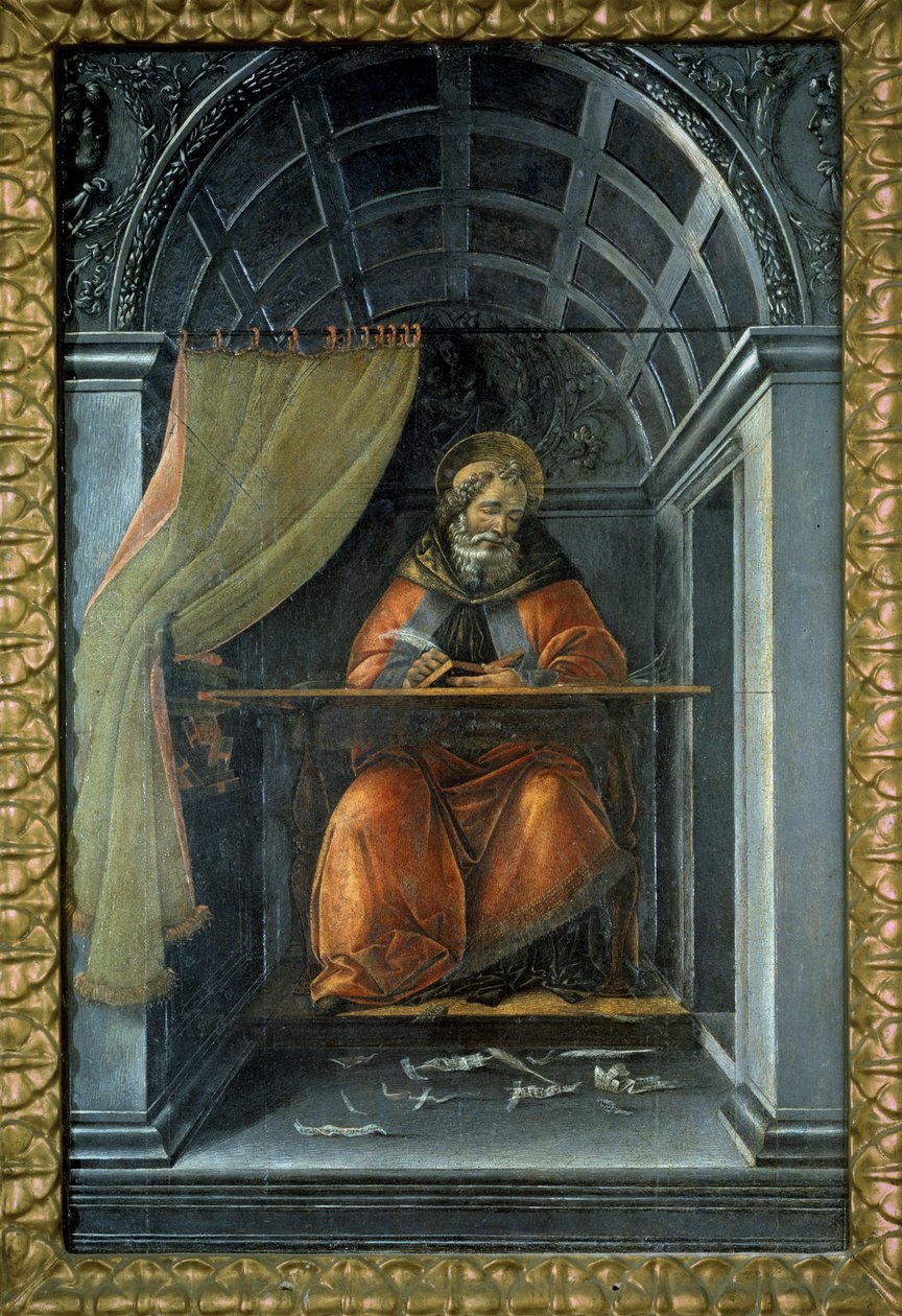 Sankt Augustin i sin celle af Sandro (1444/5 1510) Botticelli