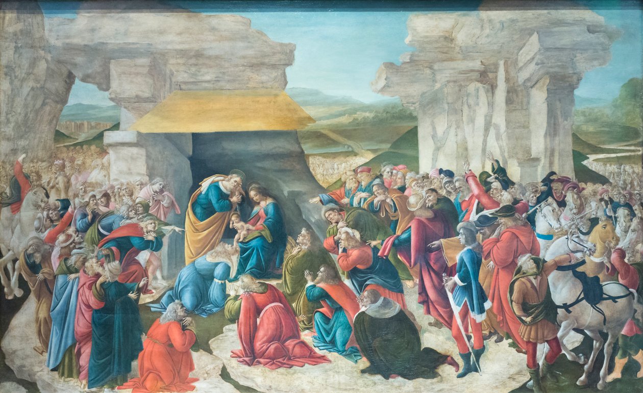 Tilbedelse af Magi af Sandro Botticelli